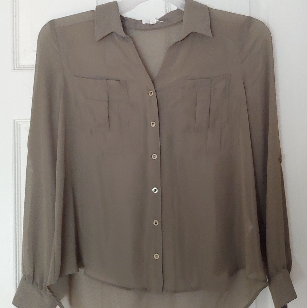 Sheer Button Down